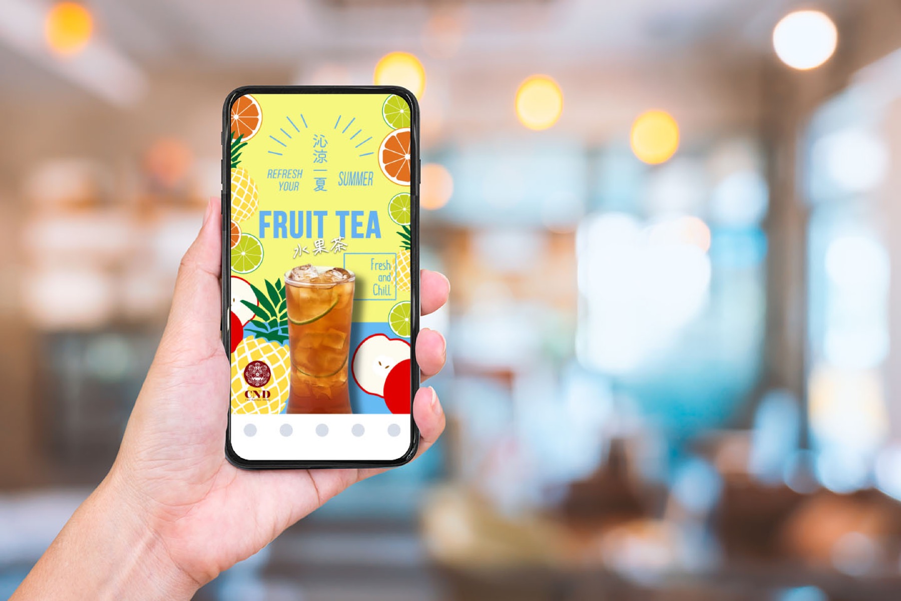 Bubble Tea menu and social brand surface