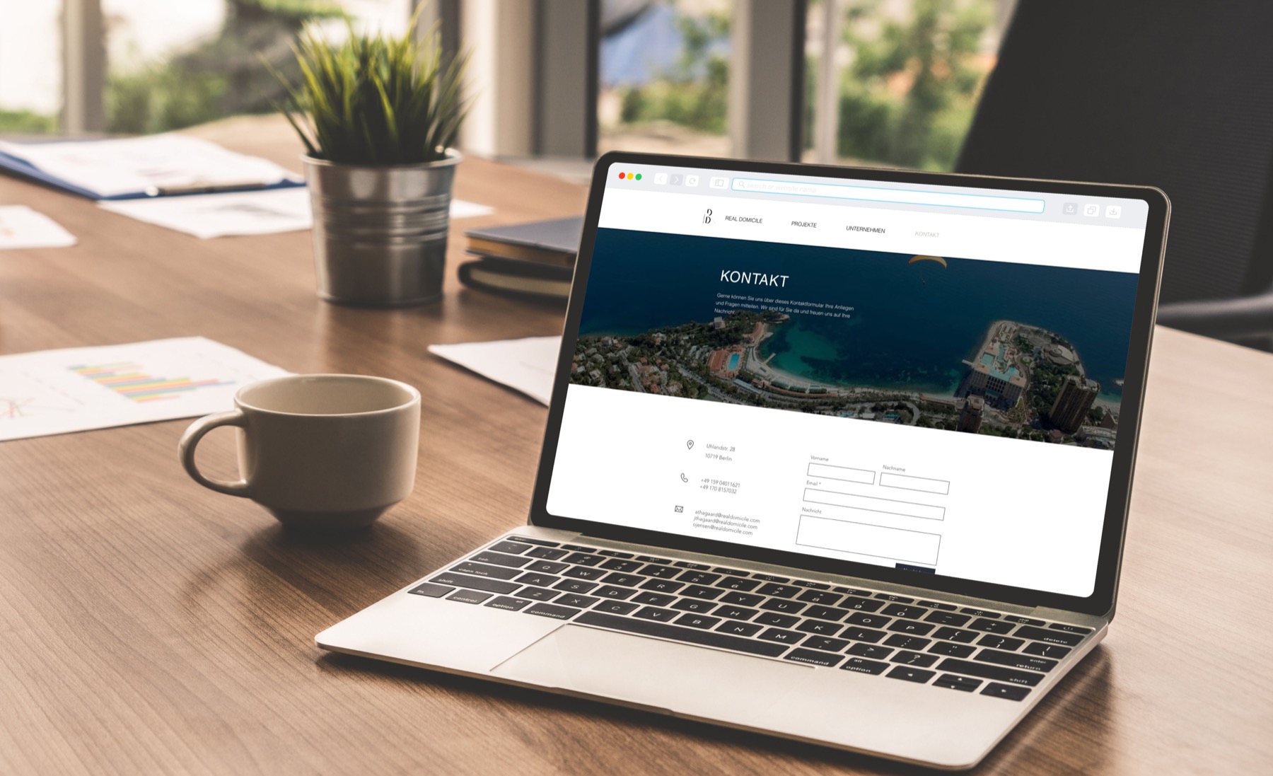 Website Design and Build screen one